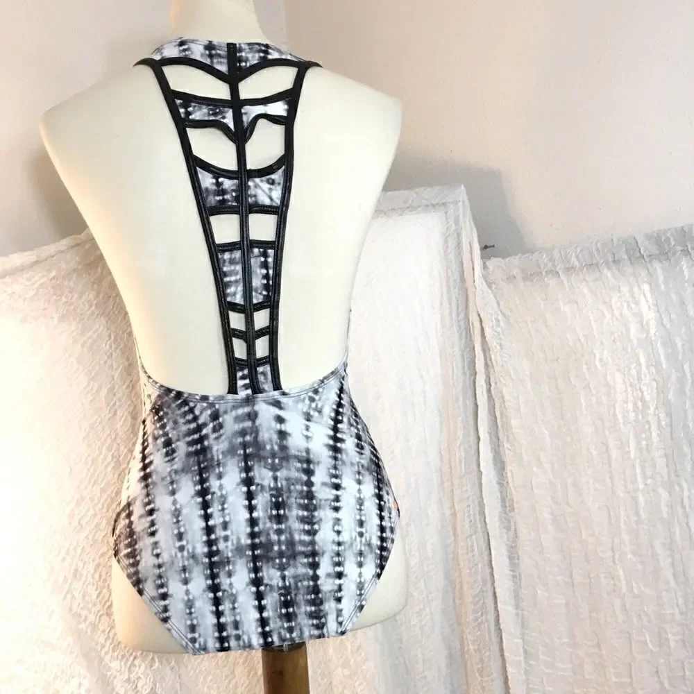 William Rast Tie Dye One Piece Swimsuit Size Small